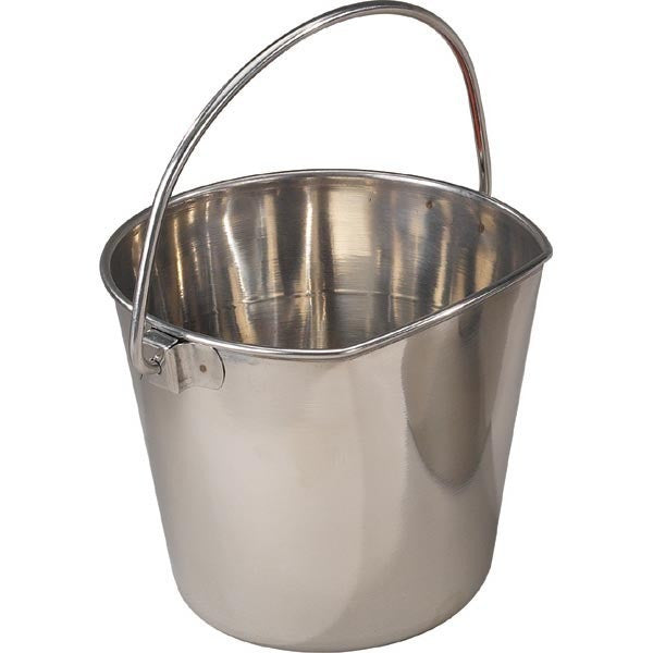 Flat-sided Stainless Steel Bucket Pail