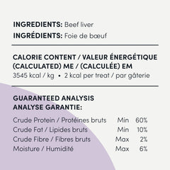 Crump's Naturals Mini Trainers Treats, Freeze-Dried Beef Liver Bites
