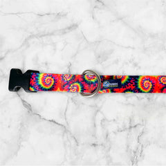 Classic Tie Dye Dog Collar
