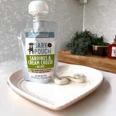 Bark Pouch Sardines & Cream Cheese 50g