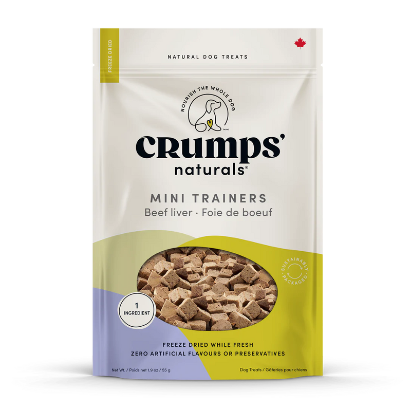 Crump's Naturals Mini Trainers Treats, Freeze-Dried Beef Liver Bites
