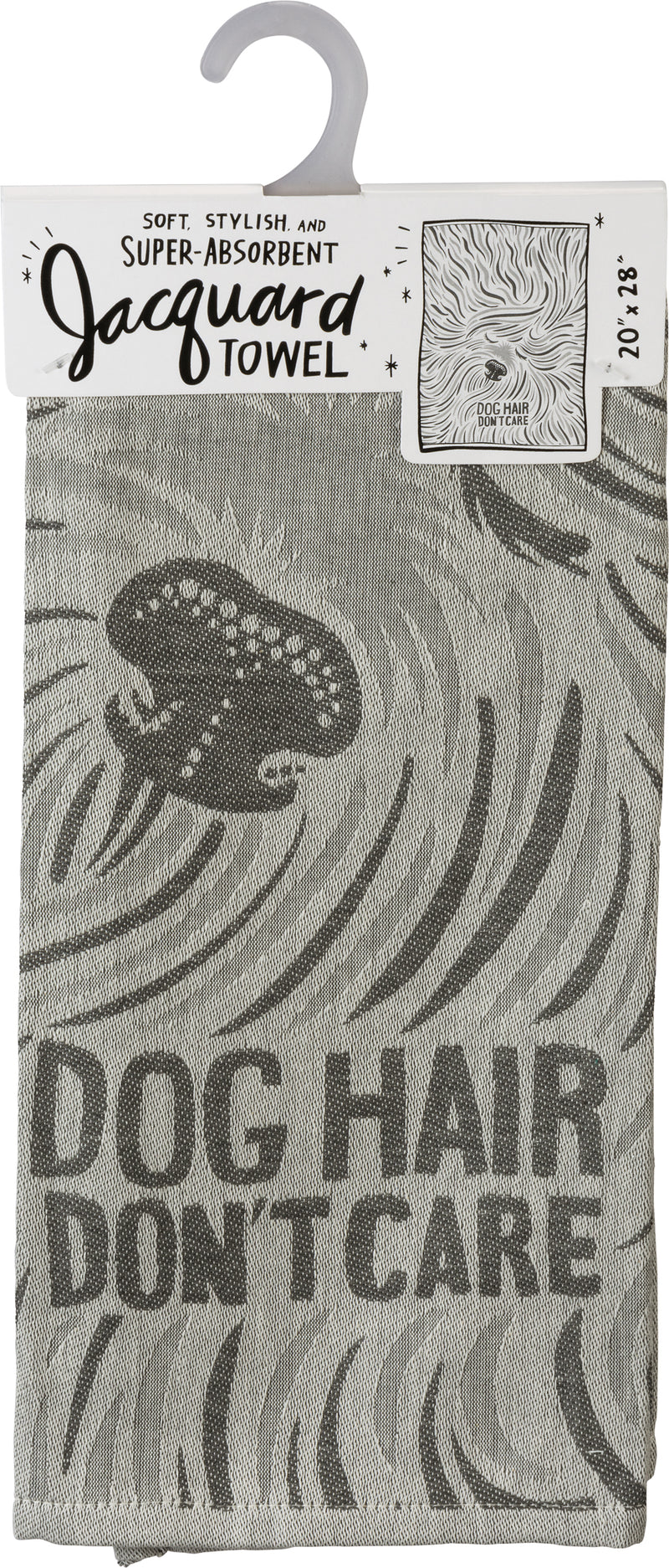 Dog Hair Don't Care Jacquard Towel Front