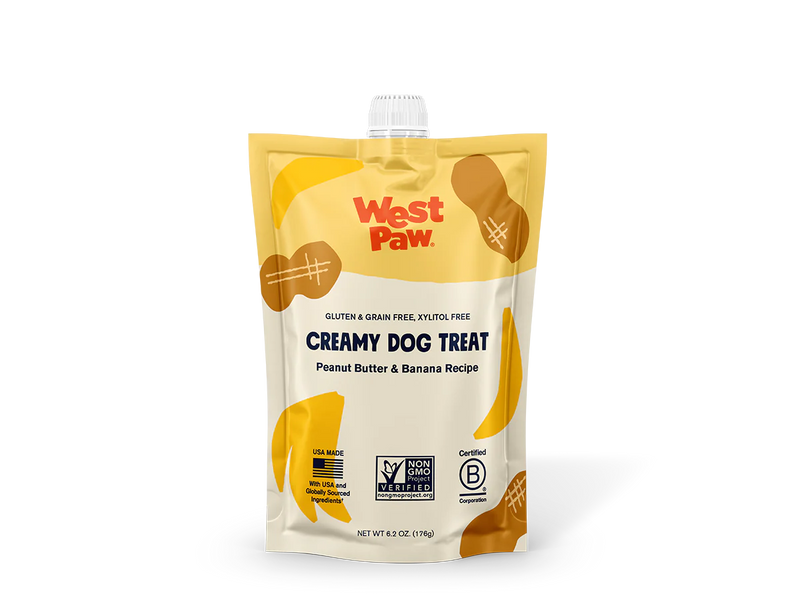 West Paw Creamy Dog Treat Peanut Butter & Banana