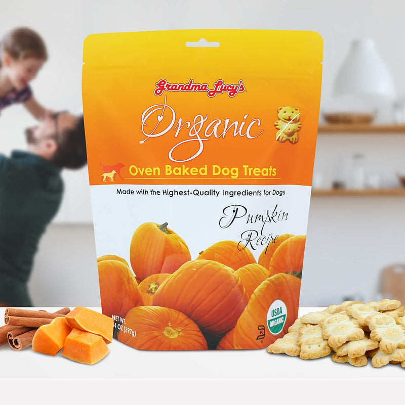 Grandma Lucy's Organic Oven Baked Dog Treats Pumpkin