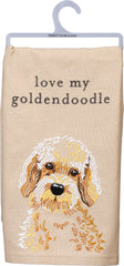Love my goldendoodle kitchen towel