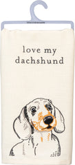 Love my dachshund kitchen towel