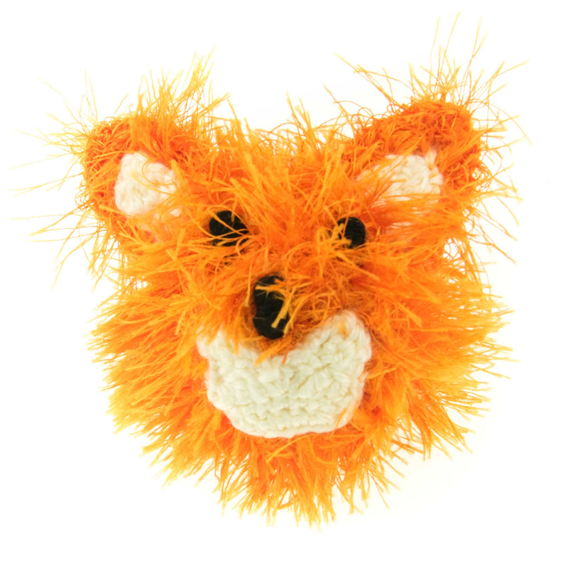 Oomaloo Fox Squeaker Ball Dog Toy