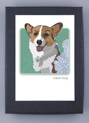 Pembroke Welsh Corgi Tri-Color Puppy Boxed Note Cards