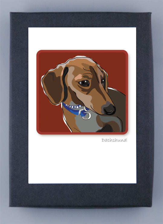 Paper Russells Boxed Note Cards - Dachshund