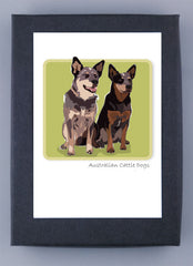 Paper Russells Boxed Note Cards Australian Cattle Dog (Heeler)