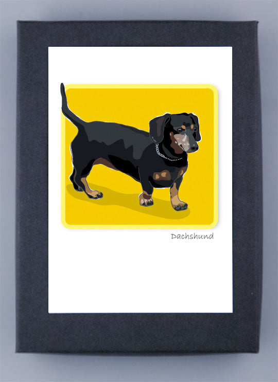 Paper Russells Boxed Note Cards - Dachshund