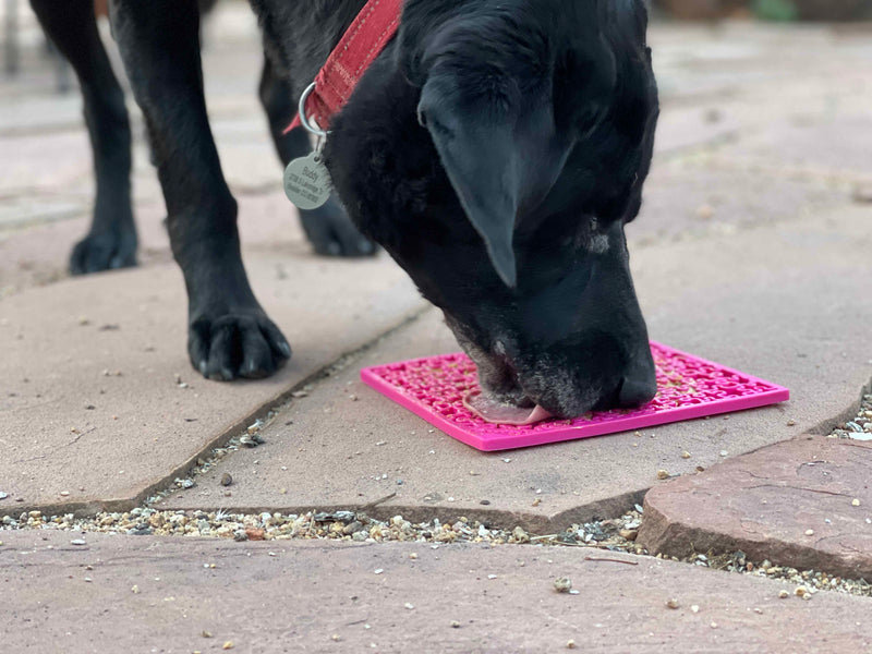 Jigsaw Design Emat Enrichment Licking Mat Pink