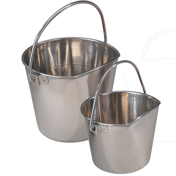 Flat-sided Stainless Steel Bucket Pail