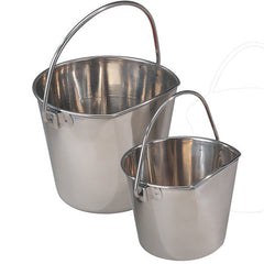 Flat-sided Stainless Steel Bucket Pail