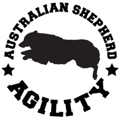 Australian Shepherd Agility Decal