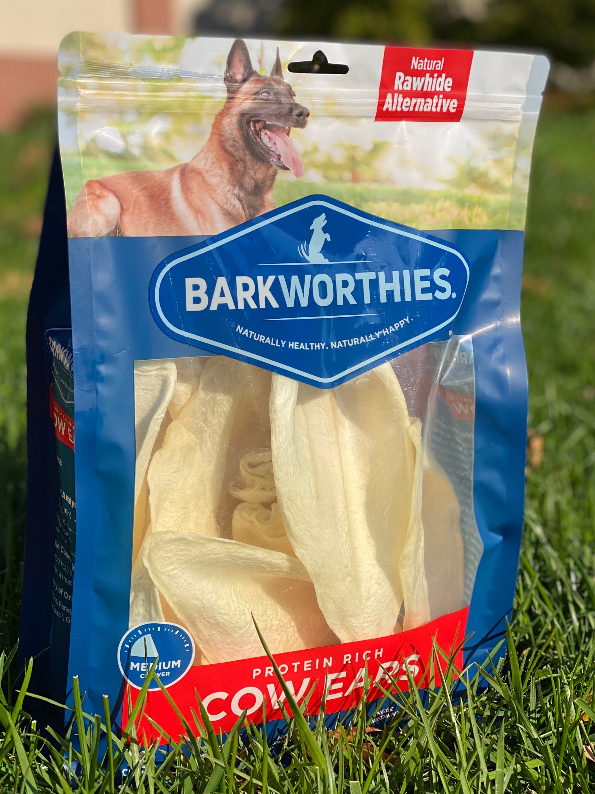 Barkworthies Cow Ears Bag 10 ct Abel Pet Supply